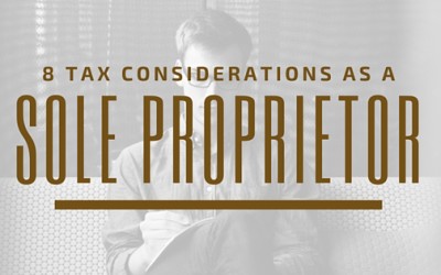 8 Tax Considerations as a Sole Proprietorship