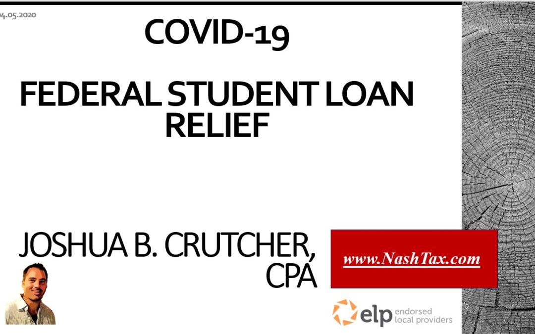 VIDEO – Coronavirus – Student Loan Relief